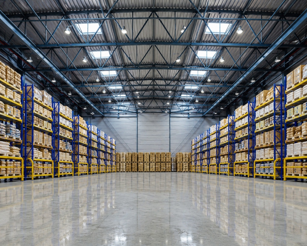 Large-scale warehouse and distribution facility