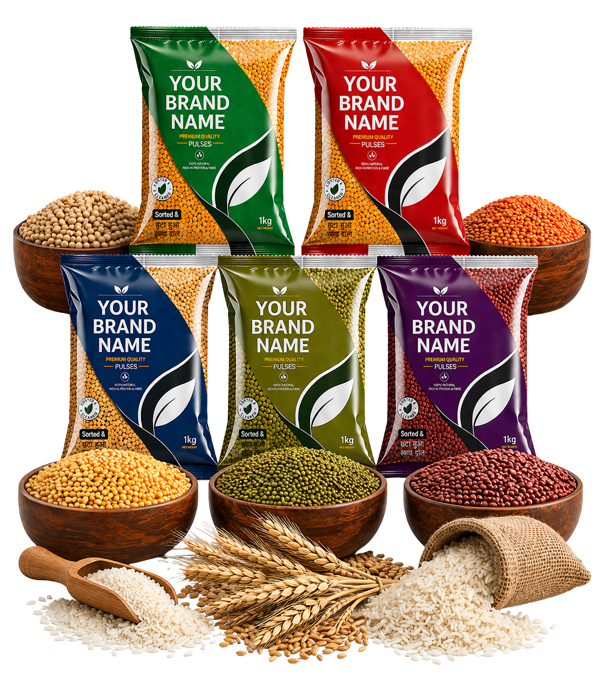 Nature's finest grains, pulses, millets and spices
